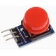 M&oacute;dulo bot&atilde;o grande vermelho, blocos eletr&ocirc;nicos com sa&iacute;da em n&iacute;vel alto para Shield Arduino - Thumb - 1