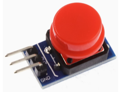 M&oacute;dulo bot&atilde;o grande vermelho, blocos eletr&ocirc;nicos com sa&iacute;da em n&iacute;vel alto para Shield Arduino - Imagem 1