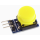 M&oacute;dulo Bot&atilde;o Grande Amarelo para Blocos Eletr&ocirc;nicos com Sa&iacute;da em N&iacute;vel Alto (Shield Arduino) - Thumb - 1