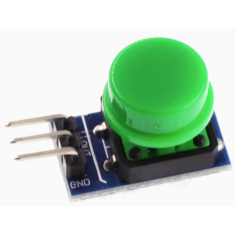 M&oacute;dulo Shield para Arduino Bot&atilde;o Grande Verde com Sa&iacute;da em N&iacute;vel Alto