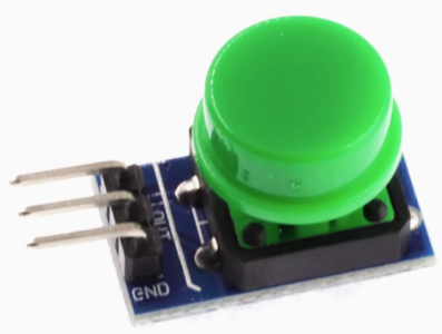 M&oacute;dulo Shield para Arduino Bot&atilde;o Grande Verde com Sa&iacute;da em N&iacute;vel Alto - Imagem 1