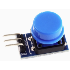 M&oacute;dulo Bot&atilde;o Grande Azul para Shield Arduino, Sa&iacute;da em N&iacute;vel Alto