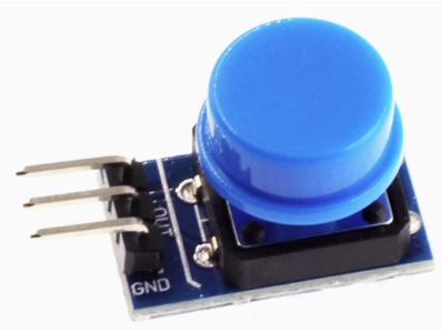M&oacute;dulo Bot&atilde;o Grande Azul para Shield Arduino, Sa&iacute;da em N&iacute;vel Alto - Imagem 1