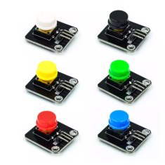 Kit de 6 m&oacute;dulos de bot&atilde;o em blocos eletr&ocirc;nicos para Shield Arduino