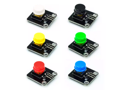 Kit de 6 m&oacute;dulos de bot&atilde;o em blocos eletr&ocirc;nicos para Shield Arduino - Imagem 1
