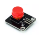 M&oacute;dulo de Bot&atilde;o Vermelho para Shield Arduino (Blocos Eletr&ocirc;nicos) - Thumb - 1