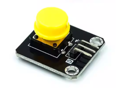 M&oacute;dulo Bot&atilde;o Amarelo para Blocos Eletr&ocirc;nicos, Shield Arduino - Imagem 1