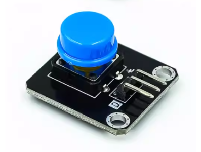 M&oacute;dulo de Bot&atilde;o Azul para Blocos Eletr&ocirc;nicos, Shield Arduino (AH) - Imagem 1