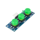 Shield para Arduino com 3 bot&otilde;es touch HAT verde - Thumb - 1