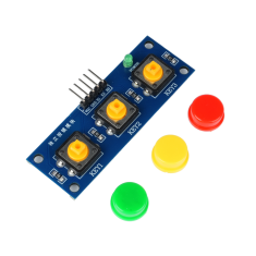 M&oacute;dulo com 3 bot&otilde;es touch e Hat Multi para Shield Arduino