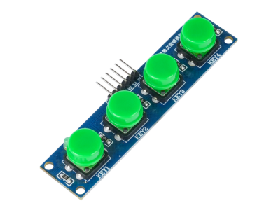 Shield Arduino AH com 4 bot&otilde;es touch em formato HAT, verde - Imagem 1