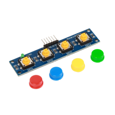 Shield Arduino com 4 bot&otilde;es sens&iacute;veis ao toque e HAT Multi