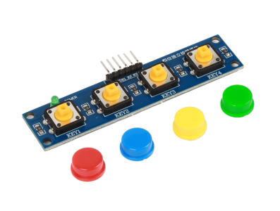 Shield Arduino com 4 bot&otilde;es sens&iacute;veis ao toque e HAT Multi - Imagem 1