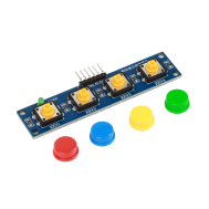 Shield Arduino com 4 bot&otilde;es sens&iacute;veis ao toque e HAT Multi