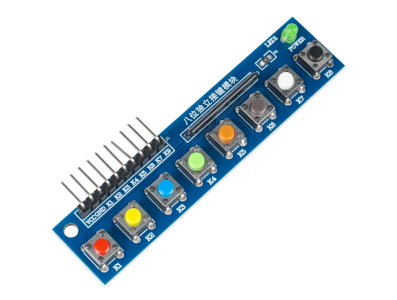 M&oacute;dulo de 8 Bot&otilde;es Sens&iacute;veis ao Toque para Shield Arduino - Imagem 1