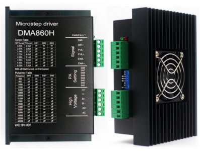Driver de motor de passo DMA860H Microstep AC/DC 24-80V 2 fases para Nema 34/42 M&aacute;x. 7,2A Shield Arduino - Imagem 1