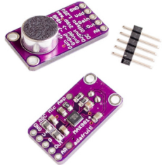 M&oacute;dulo amplificador de microfone MAX9814 com AGC CMA-4544PF-W, Shield Arduino