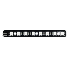 Shield para Arduino m&oacute;dulo bloco eletr&ocirc;nico 8-bit WS2812 preto com pinos dobrados para solda