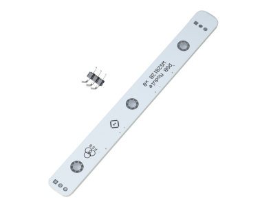 Shield Arduino, m&oacute;dulo bloco eletr&ocirc;nico LED WS2812 8 bits branco com agulha de solda dobrada - Imagem 1