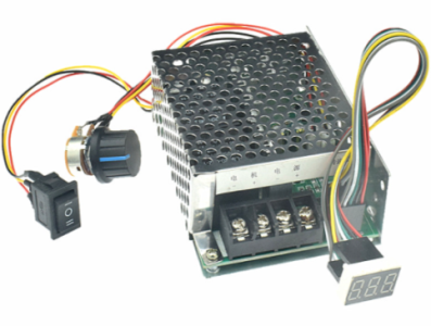 Shield Arduino Controlador de Velocidade PWM para Motor DC 300W 12V/24V/36V 40A com Reverso, Knob Ajust&aacute;vel, Interruptor e Displ - Imagem 1