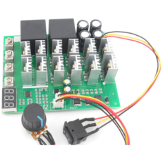 Shield Arduino digital para motor DC 1000W 12V/24V/36V 60A, governador para motor com escova, acionamento dois fios e tac&ocirc;metro 