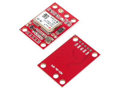 M&oacute;dulo GPS GY-NEO6MV2, vers&atilde;o Flight Control Only, placa vermelha, Shield Arduino - Imagem 1