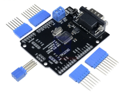 Shield MCP2515 CAN Bus SPI 9 pinos, placa de expans&atilde;o para Arduino - Imagem 1