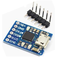 M&oacute;dulo conversor serial CP2102 Micro USB para UART TTL 6 pinos, substitui FT232