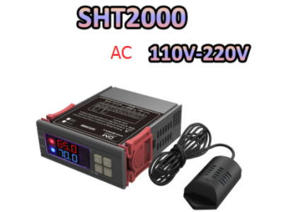 SHT2000 Controlador Digital de Temperatura e Umidade AC110V-220V Termostato Higr&oacute;stato Higr&ocirc;metro - Imagem 1