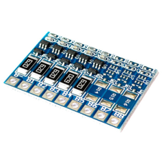 Placa equalizadora 5S para baterias 18650 (18,5 V) com conector para pack pol&iacute;mero 21 V