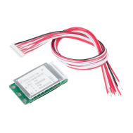 BMS 13S 48V 15A, placa PCB de prote&ccedil;&atilde;o e balanceamento para c&eacute;lulas 18650 com cabo