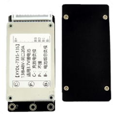 Shield Arduino (AH) Placa BMS PCB de prote&ccedil;&atilde;o e balanceamento 13S 48V 20A para bateria Lithium Ion 18650 com cabo