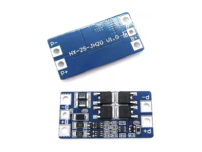 HX-2S-JH20 Placa de Prote&ccedil;&atilde;o para Bateria de L&iacute;tio 2S 7,4V 18650 10A com Balanceamento, Shield para Arduino - Imagem 1