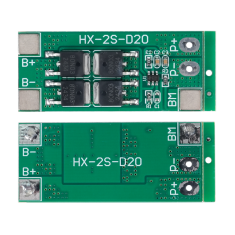 HX-2S-D20 Placa de prote&ccedil;&atilde;o de bateria fosfato de ferro de l&iacute;tio 2S 6,4 V para c&eacute;lulas 18650