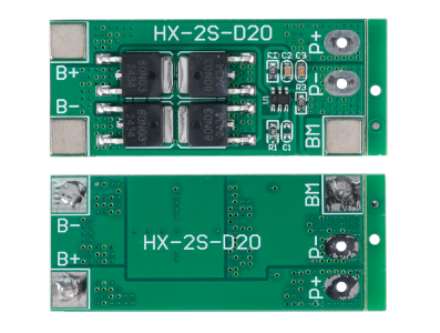 HX-2S-D20 Placa de prote&ccedil;&atilde;o de bateria fosfato de ferro de l&iacute;tio 2S 6,4 V para c&eacute;lulas 18650 - Imagem 1