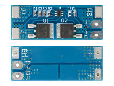 HX-2S-D01 Placa de prote&ccedil;&atilde;o de bateria Li‑ion 2S 7,4V para c&eacute;lulas 18650, Shield Arduino - Imagem 1