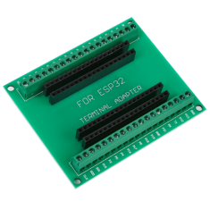 Placa breakout verde para ESP32 de 38 pinos (Shield Arduino)