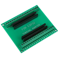 Placa breakout verde para ESP32 de 38 pinos (Shield Arduino)