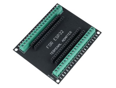 Placa breakout preta para ESP32 38 pinos no formato Shield Arduino - Imagem 1