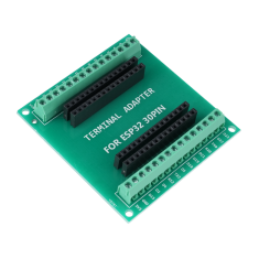 Adaptador terminal 30 pinos para ESP32, verde, tipo Shield Arduino