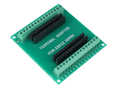 Adaptador terminal 30 pinos para ESP32, verde, tipo Shield Arduino - Imagem 1