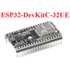 Placa base de desenvolvimento preta ESP32-DEVKITC compat&iacute;vel com ESP32-WROOM-32UE 4MB Flash, Shield Arduino