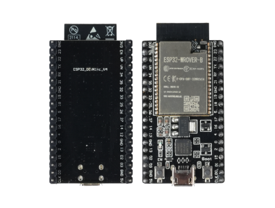 Placa de Desenvolvimento ESP32-DEVKITC preta para m&oacute;dulo ESP32‑WROVER‑B 4MB Flash - Imagem 1
