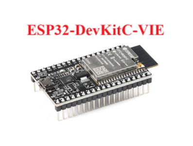 Placa base de desenvolvimento ESP32 DEVKITC preta para m&oacute;dulo ESP32 WROVER IE 8MB Flash e 8MB PSRAM - Imagem 1