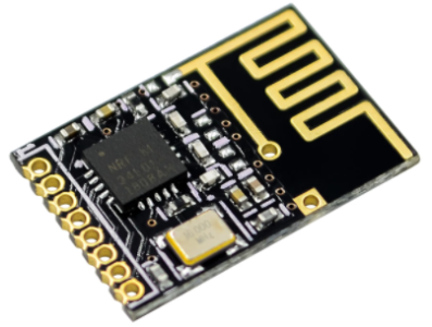 M&oacute;dulo NRF24L01 SMD Power Enhanced, mini m&oacute;dulo de transmiss&atilde;o de dados sem fio (Arduino Shield) - Imagem 1