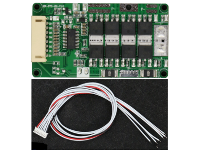 Placa de prote&ccedil;&atilde;o para bateria de l&iacute;tio 7S 24V 10A 4 MOS Shield Arduino com cabo - Imagem 1