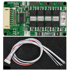 Shield Arduino de prote&ccedil;&atilde;o para bateria de l&iacute;tio 7S 24V 15A 6MOS com cabo