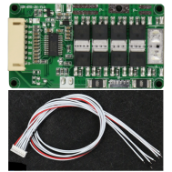Placa de prote&ccedil;&atilde;o para bateria Li-ion 7S 24V 18A 8MOS com cabo