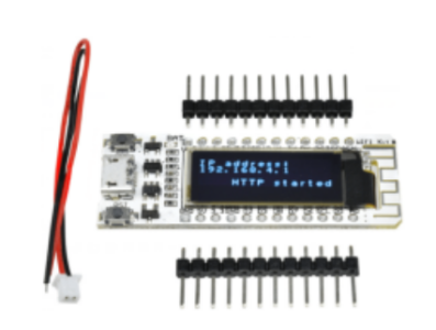 M&oacute;dulo WeMos NodeMCU ESP8266 WiFi com display OLED azul 0,91 polegada - Imagem 1