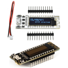 Shield Arduino WeMos NodeMCU ESP8266 com display OLED azul 0,91" e m&oacute;dulo Wi‑Fi